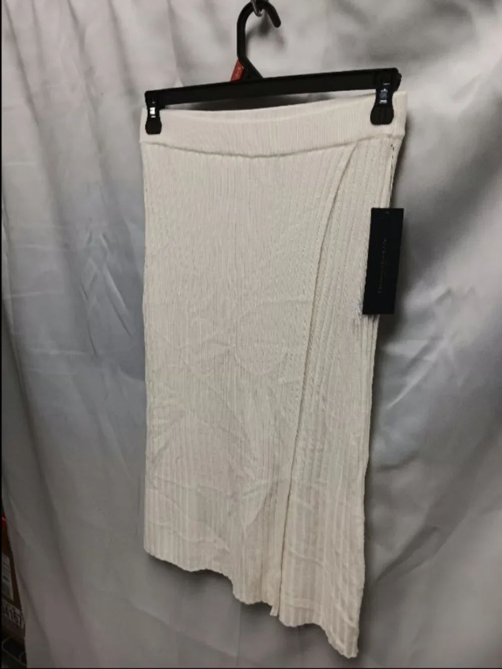 Womens White Skirt Donna Karan Size Small NWT ORG $199